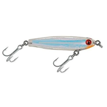 Mirrolure Mirroglass Suspending Twitchbait, 2 14, 316 Oz, Silver ScaleClear 9MR-S